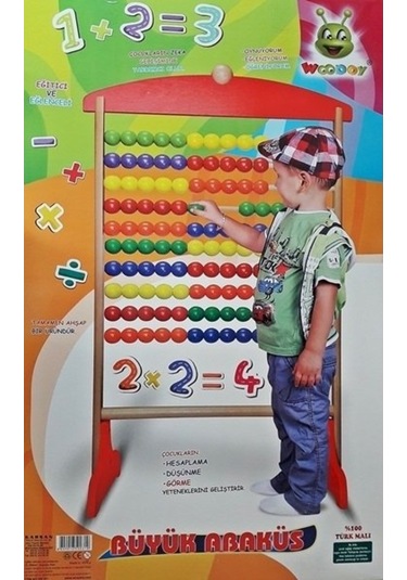 Ahşap Büyük 100'Lü  Abaküs
