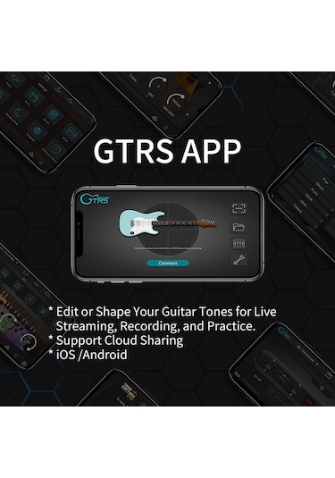 Gtrs W800pbk Headless Multiscale Smart Gitar