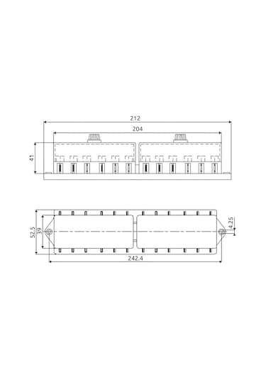 Standart Bıçak Sigorta Yuvası Kutusu Kapaklı 12 Sigortalık