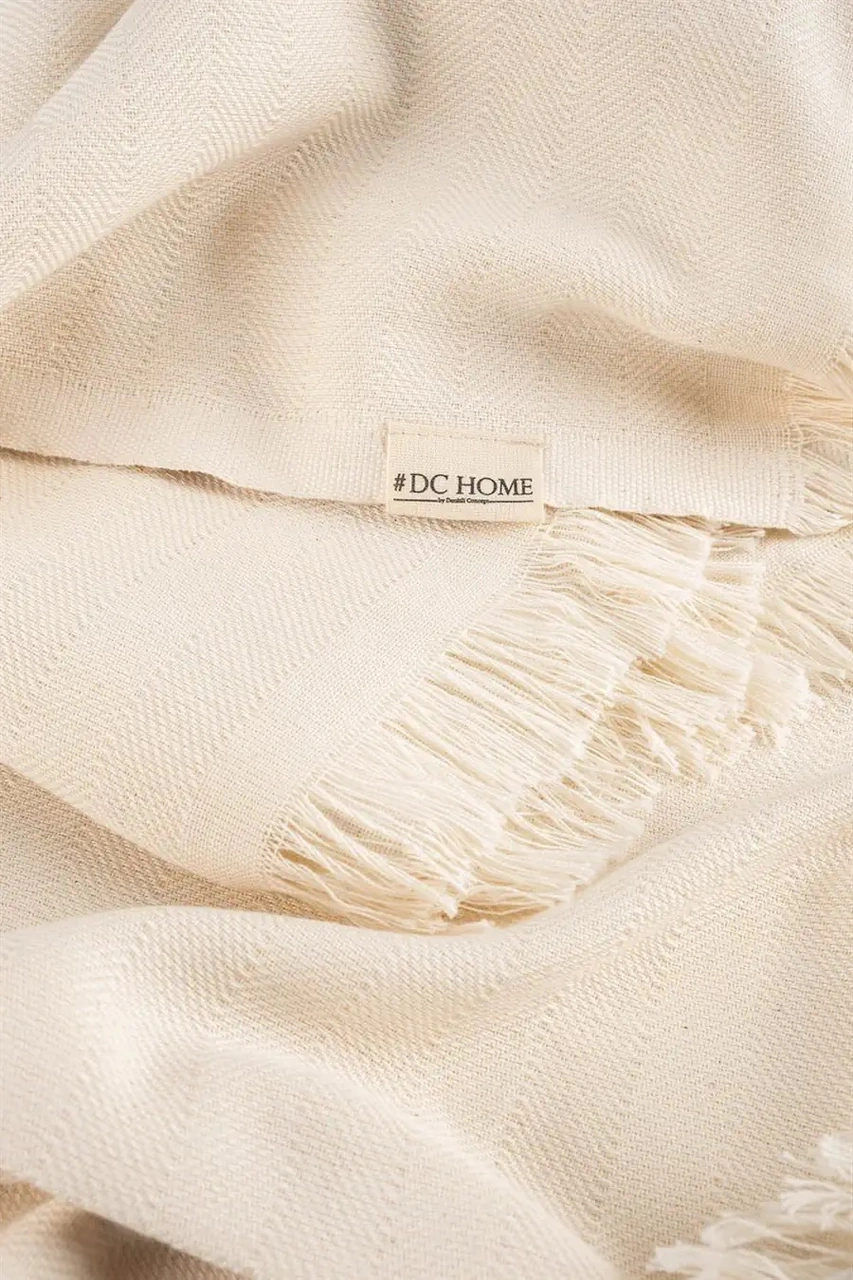 Alinda Pamuklu Kaymaz Terletmez Koltuk Örtüsü 170x230 - Naturel Krem Natural Krem