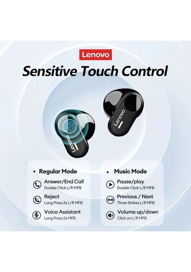 Lenovo Lp19 Bluetooth Kulaklık Tws Hıfı Kablosuz Kulak Içi Kulaklık Spor Kul Lp19 Beige