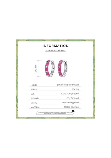 Flybuy 925 Ayar Gümüş Kalp Küpe - Elegan Kolye - Özel Günler İçin Orta Boy