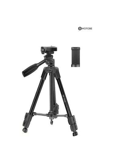 360 Derece Ayarlanabilir 1.36 Metre Kumandalı Telefon Kamera Uyumlu Sabitleyici Tripod