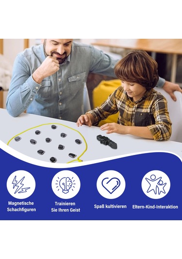 Manyetik Satranç Oyunu Seti, 20 Taş, Aile Oyunu,d
