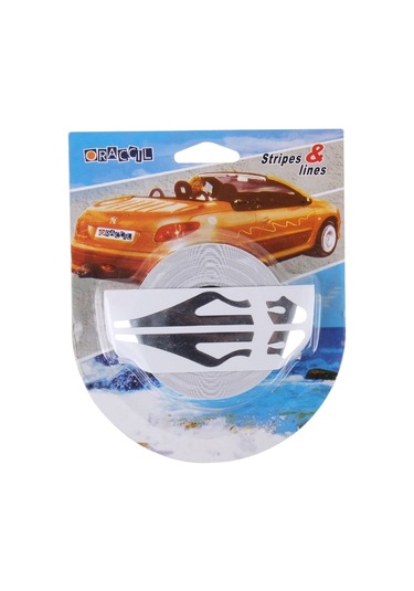 Cbtx 12MM 9.8M Kendinden Yapışkanlı Dekoratif Araç Şerit Bant Hattı Gümüş