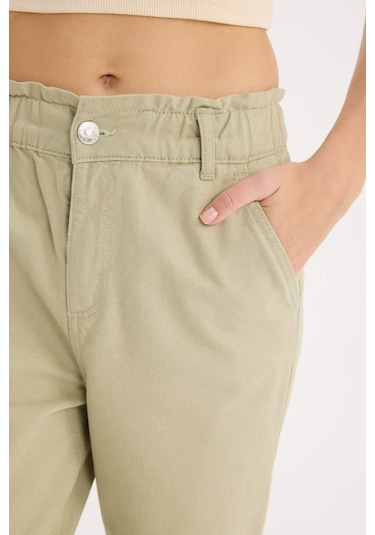 DeFacto Paperbag Gabardin Kumaş Pantolon Standart Paça Cepli S2790AZ25SPKH445