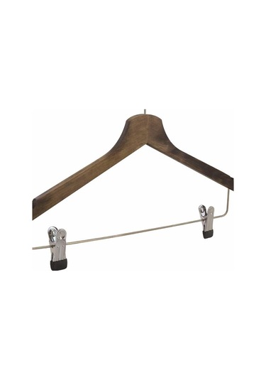 Nyn Ahşap Etek Pantolon Gömlek Askısı - Ceviz Ceviz