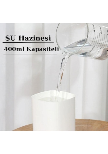 H2o Humidifier 400 Ml Taşınabilir Hava Nemlendirici Buhar Makinesi Ve Aroma Difüzörü -1257