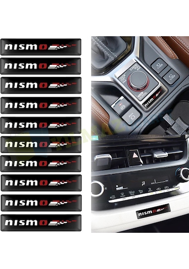 Nissan Nismo Kapı Kolu Torpido Ayna Damla Sticker Etiket