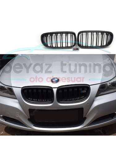 Bmw 3 Serisi E90 Ön Panjur Böbrek M3 Lci Model Çift Tırnak 08-11