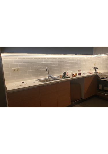 Mutfak Dolabı Ve Tezgah Altı 200 Cm Günışığı Led Şerit Profil