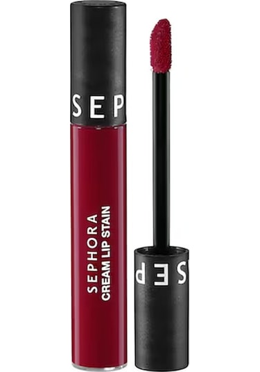 Sephora Cream Lip Stain Bulaşmayan Kadife Bitişli Ruj - Mat Likit Ruj - 94 Cherry Moon 5 Ml 0