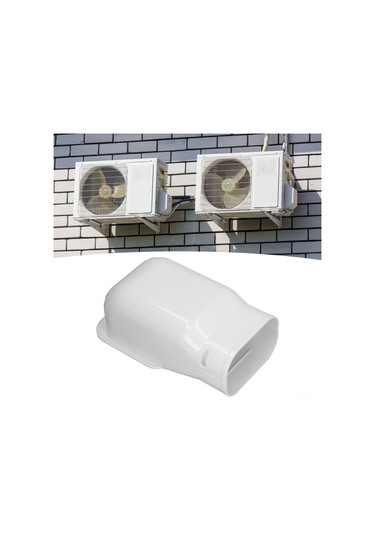 Qingmipy Pvc Klima Boru Koruyucu, Duvar Hattı Gizleyici, 5-10hp Uyumlu, Boyanabilir, Hızlı Kurulum, İç/ön Dış Kullanım