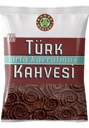 Kahve Dünyası Orta Kavrulmuş Türk Kahvesi 100GR (24 Lü Set) (2 Kutu)