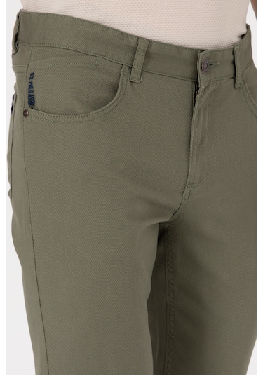 U.s. Polo Assn. Erkek Koyu Haki Pantolon Kanvas-chino 50309119-vr111 Koyu Haki
