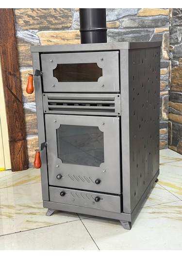 Manuel Fanlı Fırınlı Pelet Soba