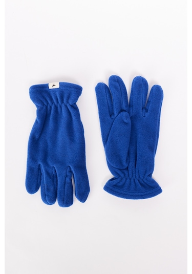 AC&Co / Altınyıldız Classics Erkek Saks Anti-pilling Sıcak Tutan Su Itici Polar Bere Boyunluk Eldiven Set Saks Mavisi