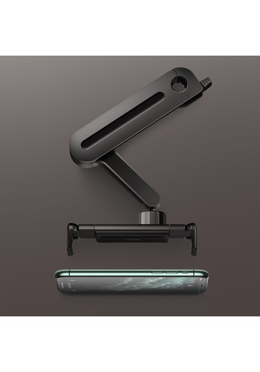 Skycity Baseus Arka Koltuk Telefon Ve Tablet Tutucu, 360 Döner, 4.7-12.3 İnç Uyumlu, Katlanabilir, Siyah Suhz-01 Siyah