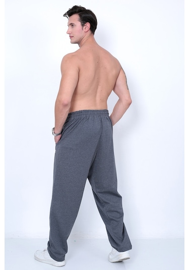 Lukitus Erkek Büyük Beden Eşofman Altı Gri