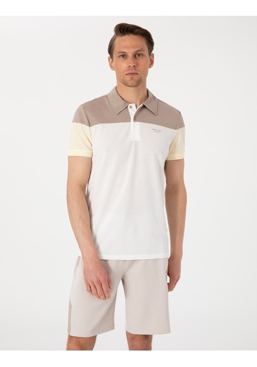 Pierre Cardin Erkek Ekru Tişört 50302642-vr019 Ekru