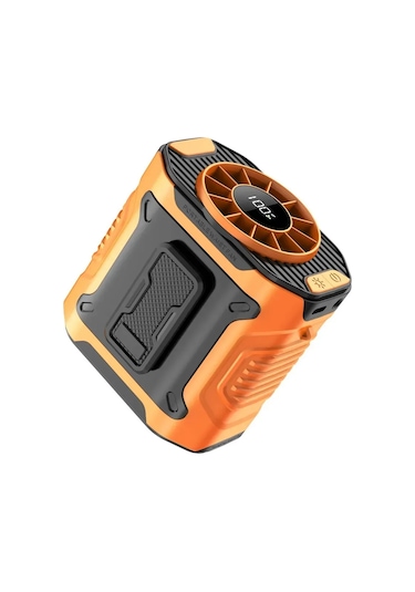 Honmex M360 Lava Turuncu Bel Taşıma Fanı - 100 Seviye Hız Ayarlı, 3600mah Pil, Led Fenerli, 130 Geniş Akışlı Soğutucu