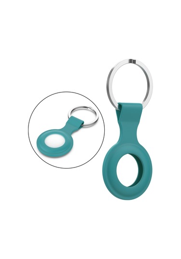 Soulader  Airtag Uyumlu İçin Silikon Kılıf - Yumuşak Ve Kaymayan Koruyucu Aksesuar - Koyu Renk Seçeneği