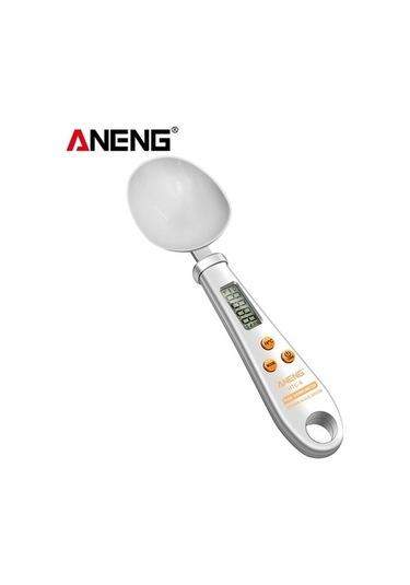 Ulzyvf Createtech Terazi Tartı Ölçme Kaşığı Htc-6, Gram Fonksiyonlu Elektronik Ekran, Beyaz Beyaz