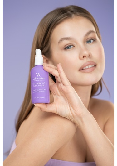 Volkan Ates Natural & Beauty Lavanta Yağlı & Keratinli Saç Bakım Yağı Cam Şişe 100 Ml