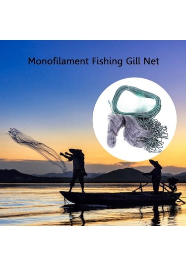 Novahub 1.8mm 30m 30mm Ağ Açıklıklı Tek Katmanlı Balık Ağı, Uzun Ömürlü