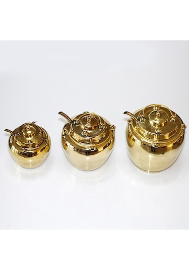 Suntek Şarap Isıtıcı Tencere Mutfak Gereçleri Taşınabilir Altın