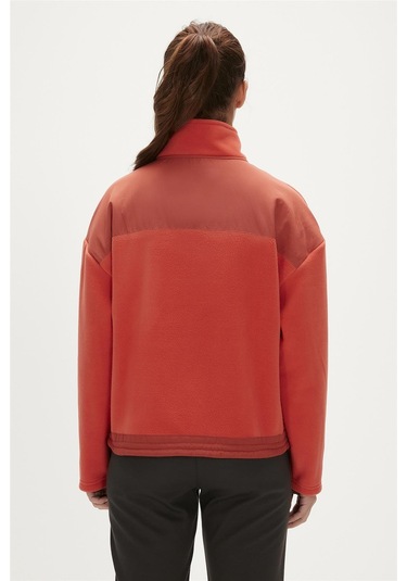 Bad Bear Eva Half-zip Ginger Tarçın Yarım Fermuarlu Kadın Polar Sweatshirt - Tarçın