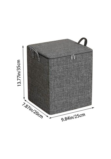 Unimarket Kapaklı Saklama Kutuları Büyük Dolap Keten Kumaş Kabı Katlanabilir Dolap Organizatörleri Giysiler Için Dalı Saplı Giysi Saklama Kutuları Oturma Odası Yorgan Yastıklar Yorgan D X2zwrm