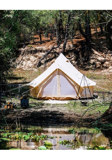 Campout Büyük Kamp Çadırı 4 Mt Siyah