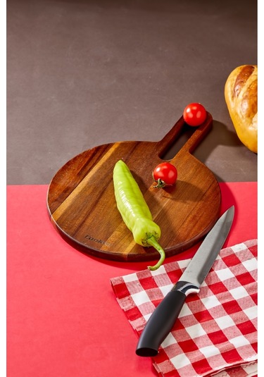 Cooker Lüx 34x24 Cm Akasya Ağacı Kesme Tahtası Kahverengi