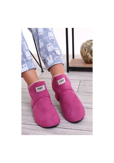 U001 Erkek Kadın Çocuk Ev Pandufu Botu Ev Ayakkabısı Lila