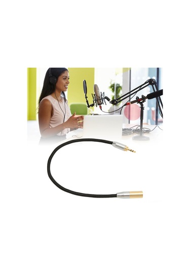 Kosona 3.5mm Erkek Mini Xlr 3pin Dönüştürücü Kablosu - Profesyonel Ses Kalitesi, Tam Bakır İletken, Mikrofon Ve Kameralar İçin