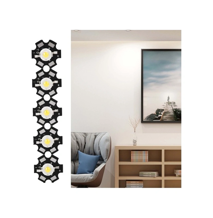 Fortunelane 25 Adet 3w Beyaz Led Işık Pimi, Yüksek Parlaklık, Alüminyum Taban, Trafik Aydınlatması Diğer