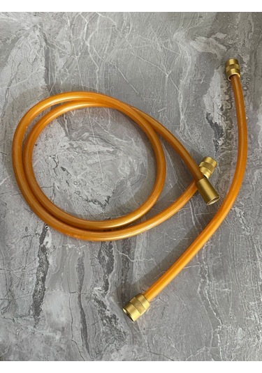 Rudi Armatür Pvc Duş Spirali Duş Hortumu Uzun-kısa Set 150cm-50cm Krom