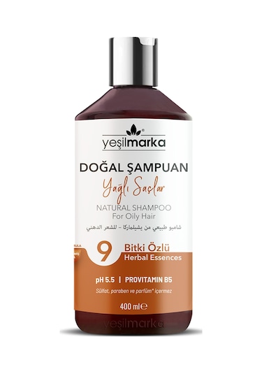 Yeşilmarka Doğal Yağlı Saçlar için Şampuan 400 ML