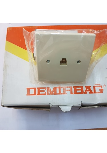 Dmr Demirbağ Soketli Tlf Prizi Rj11 Nümeris Telefon Prizi 1 Adet