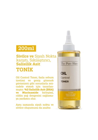 Yağlı Ve Karma Cilt Salisilik Asit Tonik 200 Ml