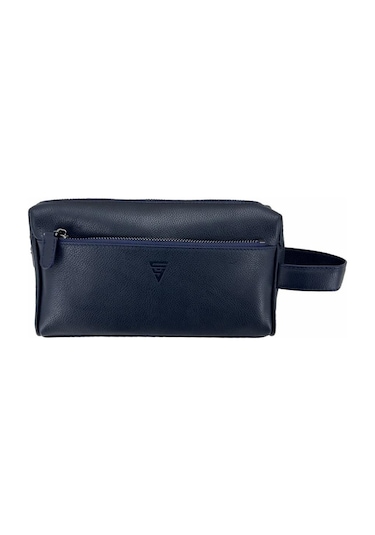 Çanta Yurdu Hakiki Deri Ca251 Dopp Kit El Çantası Lacivert Lacivert