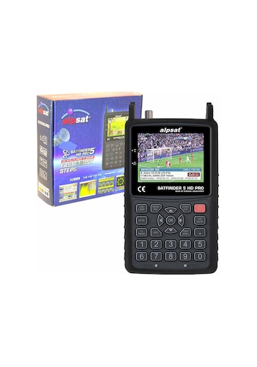 Alpsat Satfinder AS05-HD Pro Görüntülü Uydu Bulucu AHD*TVI*CVI TE