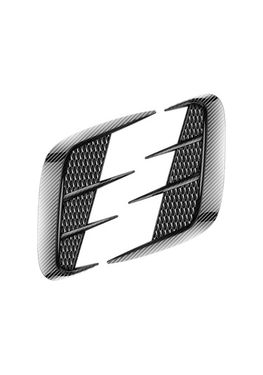 Evrensel Araba Çamurluğu Yumuşak Tutkal Dekoratif Araba Çıkartmaları, Renk: Karbon Fiber