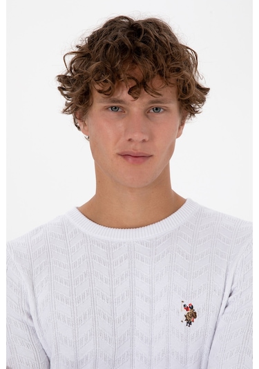 U.s. Polo Assn. Erkek Beyaz Kazak /triko 50307836-vr013 Beyaz
