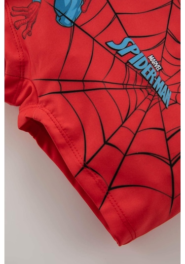 Defacto Erkek Bebek Marvel Spiderman Deniz Şortu Z6770A223HSRD93 Kırmızı
