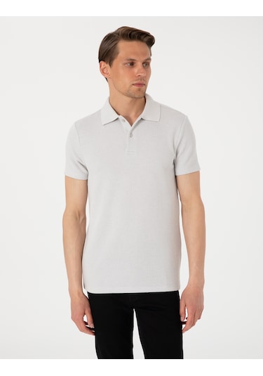 Pierre Cardin Erkek Gri Tişört 50310171-vr024 Gri