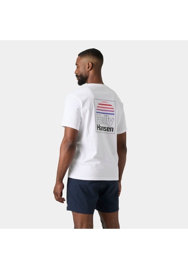 Helly Hansen Core Graphic Erkek T-shirt-32486 Beyaz