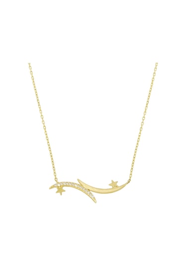 Altın Ay Yıldız Kolye T031848