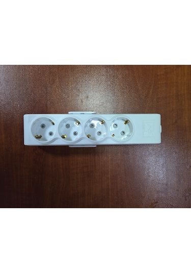 4lü Topraklı Klemensli Grup Priz